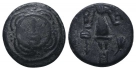 Kings of Macedon. Alexander III "the Great" 336-323 BC. Ae,

Condition: Very Fine

Weight: 3.40 gr
Diameter: 15 mm