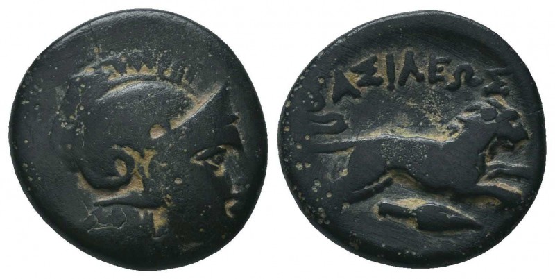 Macedonian Kingdom. Kassander. 316-297 B.C. AE

Condition: Very Fine

Weight: 4....