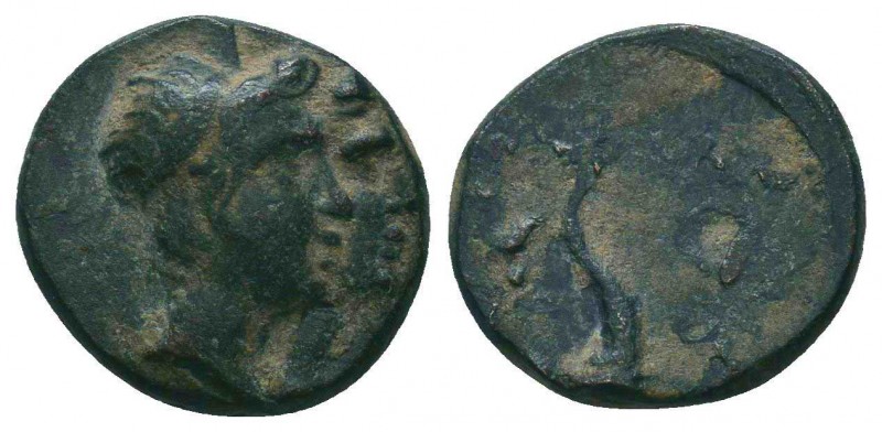 BLACK SEA REGION. Uncertain. Ae. (Circa 125-100 BC).
Obv: Jugate heads of the Di...