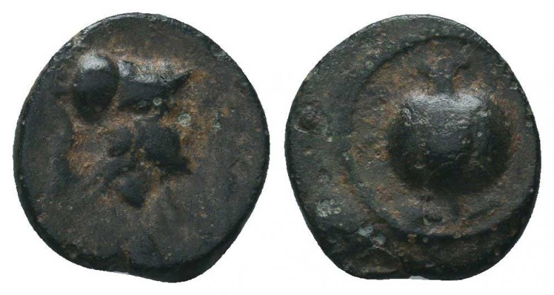 PAMPHYLIA. Side. Ae (Circa 200-36 BC).

Condition: Very Fine

Weight: 1.20 gr
Di...
