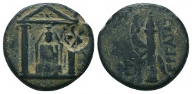 PAMPHYLIA. Perge. Ae (Circa 50-30 BC). 

Condition: Very Fine

Weight: 4.30 gr
Diameter: 18 mm