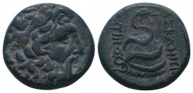 Mysia, Pergamon. Ca. 133-27 B.C. AE

Condition: Very Fine

Weight: 8.50 gr
Diameter: 20 mm