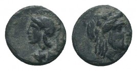 Mysia, Pergamon. Ca. 310-284 B.C. AE

Condition: Very Fine

Weight: 0.50 gr
Diameter: 9 mm