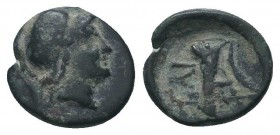 Greek Coins, Ca. 310-284 B.C. AE

Condition: Very Fine

Weight: 1.50 gr
Diameter: 13 mm