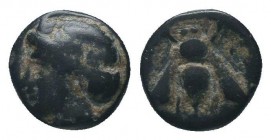 IONIA. Ephesos. Ae (Circa 290-281 BC). 

Condition: Very Fine

Weight: 1.20 gr
Diameter: 9 mm