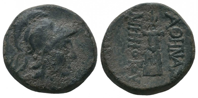 Pergamon , Mysia. AE,, c. 200-133.

Condition: Very Fine

Weight: 8.00 gr
Diamet...