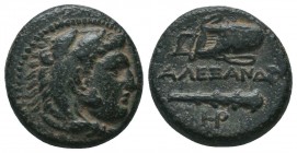 Kingdom of Macedon. Alexander III, the Great, c. 336-323 BC. AE

Condition: Very Fine

Weight: 5.90 gr
Diameter: 17 mm