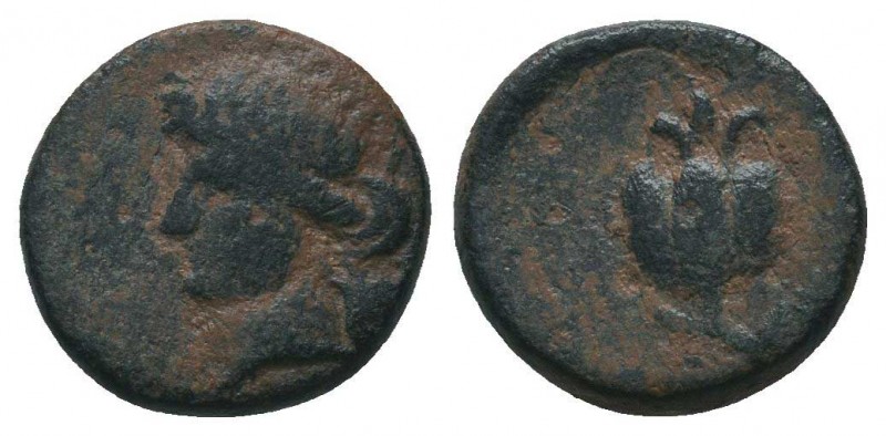 PAMPHYLIA. Side. Ae (Circa 200-36 BC).

Condition: Very Fine

Weight: 1.80 gr
Di...