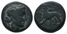 Macedon. Kassander 306-297 BC. Unit AE 

Condition: Very Fine

Weight: 6.20 gr
Diameter: 15 mm