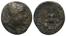 KINGS OF CAPPADOCIA. Ariarathes III (230 - 220 BC). Ae. Tyana.

Condition: Very Fine

Weight: 5.00 gr
Diameter: 17 mm