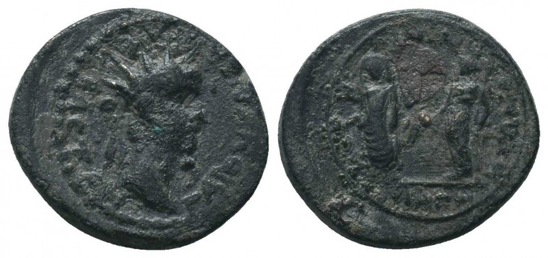 LYDIA, Magnesia ad Sipylum. Gaius (Caligula), with Germanicus and Agrippina Seni...