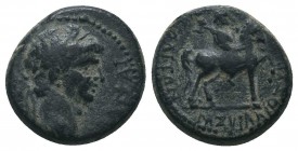 PHRYGIA. Hierapolis. Claudius (41-54). Ae. M. Suillios Antiochos, grammateus.

Condition: Very Fine

Weight: 5.80 gr
Diameter: 17 mm