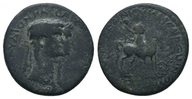 LYDIA. Mostene. Claudius, with Agrippina Minor (41-54). Ae.

Condition: Very Fin...