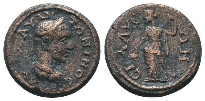 Sillyon in Pamphylia.. Elagabalus (218-222). AE

Condition: Very Fine

Weigh...
