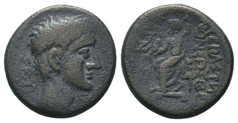 LYDIA. Augustus, (27 BC-AD 14). Ae.

Condition: Very Fine

Weight: 5.40 gr
Diame...