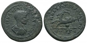 CILICIA. Anazarbus. Philip II (Caesar, 244-247). Ae Triassarion. Dated CY 263 (244/5)
Obv: M IOVΛ ΦIΛIΠΠOC KAICAP. Bareheaded, draped and cuirassed bu...