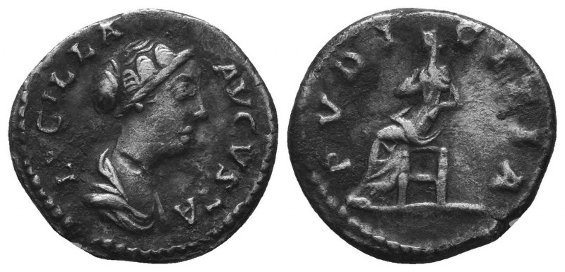 Diva Faustina II AR Denarius. Rome, AD 176-180.

Condition: Very Fine

Weight: 2...