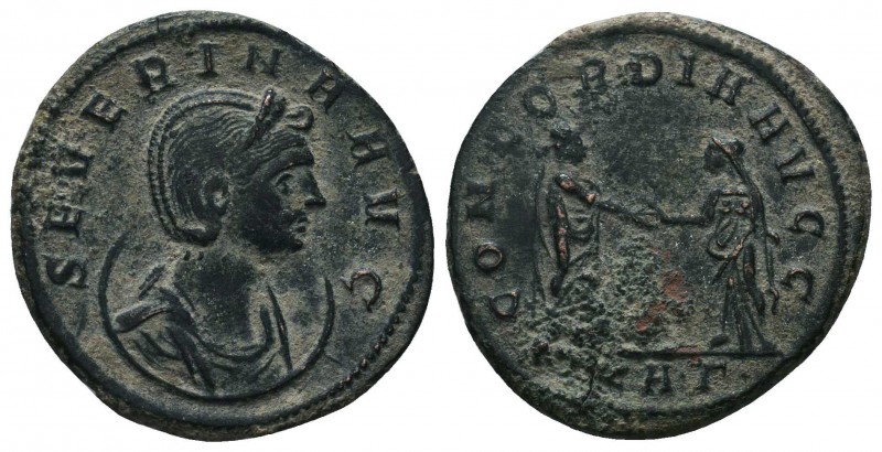 Severina Silvered Ӕ Antoninianus. AD 270-275. 

Condition: Very Fine

Weight: 4....