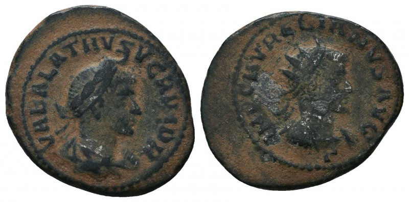 Vabalathus and Aurelian Silvered Æ Antoninianus. Antioch, AD 270-275. 

Conditio...