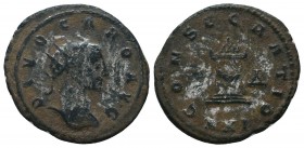 Carus, Divus. Antoninianus.
Died 283 AD. 

Condition: Very Fine

Weight: 3.30 gr
Diameter: 22 mm