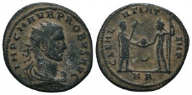 Probus (276-282 AD). AE Antoninianus

Condition: Very Fine

Weight: 3.80 gr
Diameter: 22 mm