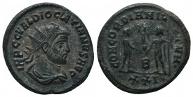 Diocletianus (284-305 AD). AE Antoninianus

Condition: Very Fine

Weight: 4.60 gr
Diameter: 21 mm