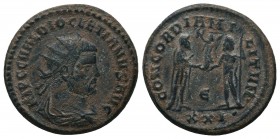 Diocletianus (284-305 AD). AE Antoninianus

Condition: Very Fine

Weight: 4.30 gr
Diameter: 21 mm