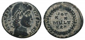 Constantius II (324-361) - AE Follis

Condition: Very Fine

Weight: 1.40 gr
Diameter: 15 mm