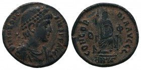 Theodosius II; 402-450 AD, Ae

Condition: Very Fine

Weight: 2.80 gr
Diameter: 18 mm