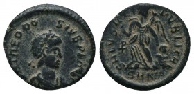 Theodosius II; 402-450 AD, Ae

Condition: Very Fine

Weight: 1.10 gr
Diameter: 13 mm