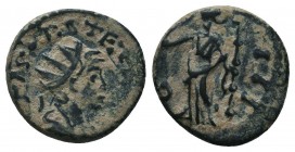 Tetricus II (271-274 AD). AE Antoninianus

Condition: Very Fine

Weight: 1.70 gr
Diameter: 14 mm