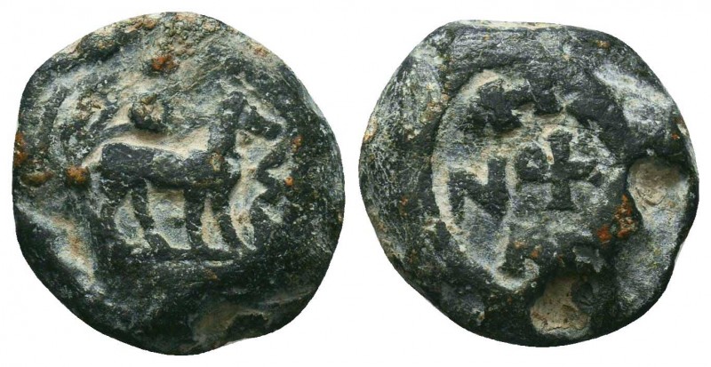 Early byzantine lead seal
with horse and inscription
(ca 6th cent.)


Condition:...
