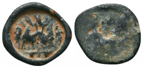 Roman imperial conical lead seal
(3rd/4th cent.)

Condition: Very Fine

Weight: 2.10 gr
Diameter: 18 mm