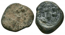 Roman imperial conical lead seal
(3rd/4th cent.)

Condition: Very Fine

Weight: 2.60 gr
Diameter: 19 mm