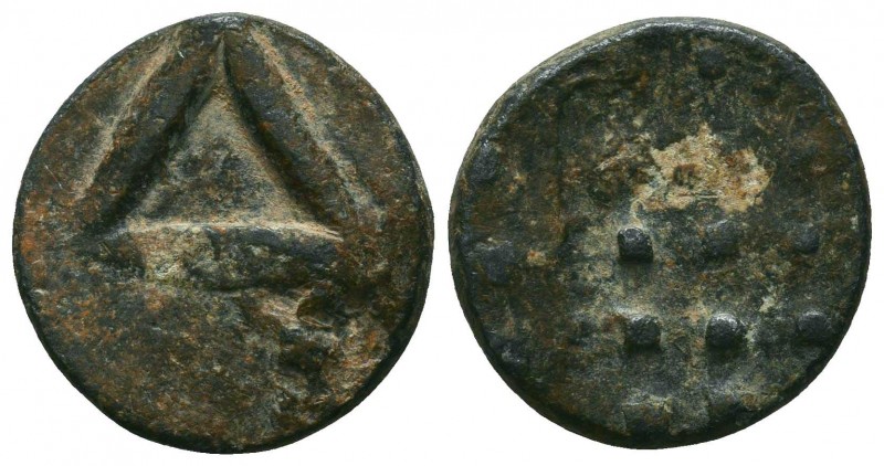 Roman imperial lead seal or token
(3rd/4th cent.)

Condition: Very Fine

Weight:...