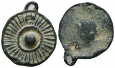 Roman imperial lead Pendant
(3rd/4th cent.)

Condition: Very Fine

Weight: 5.90 gr
Diameter: 27 mm