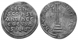 Heraclius, with Heraclius Constantine AR Hexagram. Constantinople, AD 632-635. 

Condition: Very Fine

Weight: 1.40 gr
Diameter: 20 mm