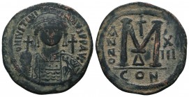 Justinian I. 527-565. Æ Follis.

Condition: Very Fine

Weight: 23.00 gr
Diameter: 39 mm