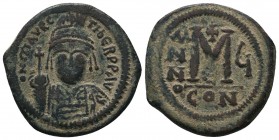 Justinian I. 527-565. Æ Follis.

Condition: Very Fine

Weight: 11.80 gr
Diameter: 31 mm