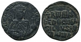 Constantinus VII Porphyrogenitus (913-959 AD), with Romanus I Lacapenus (920-944) and colleagues from 921. AE Follis

Condition: Very Fine

Weight: 4....