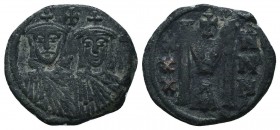 Michael I and Theophylactus. 811-813 AD. AE Follis.

Condition: Very Fine

Weight: 5.30 gr
Diameter: 23 mm