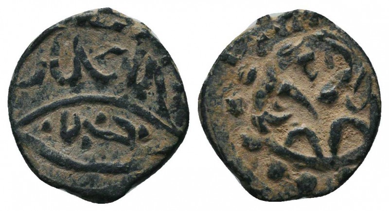 Islamic Coins Ae,

Condition: Very Fine

Weight: 1.30 gr
Diameter: 15 mm
