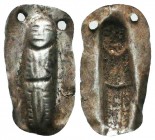 Very Early Greek Silver Amulet ?, Circa 5th-7th Century BC.

Condition: Very Fine

Weight: 0.40 gr
Diameter: 23 mm