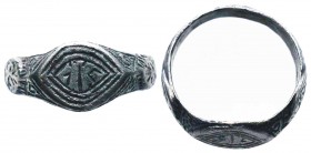 Byzantine/Crusader, c. 9th-13th century AD. Beautiful Silver Evil Eye Ring .

Condition: Very Fine

Weight: 3.80 gr
Diameter: 21 mm
