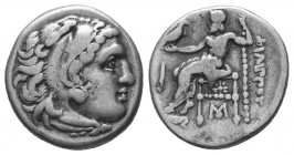 Kingdom of Macedon, Alexander III 'The Great' (336-323 B.C.). AR Drachm

Condition: Very Fine

Weight: 4.10 gr
Diameter: 16 mm