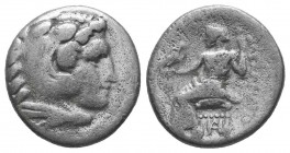 Kingdom of Macedon, Alexander III 'The Great' (336-323 B.C.). AR Drachm

Condition: Very Fine

Weight: 4.00 gr
Diameter: 16 mm