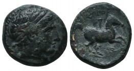 Kingdom of Macedon, Philip II (336-323 B.C.). Ae

Condition: Very Fine

Weight: 6.20 gr
Diameter: 17 mm