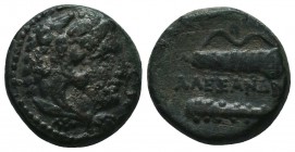 Kingdom of Macedon, Alexander III 'The Great' (336-323 B.C.). Ae

Condition: Very Fine

Weight: 5.90 gr
Diameter: 17 mm
