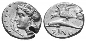 Sinope , Paphlagonia. AR Drachm, c. 410-350 BC.

Condition: Very Fine

Weight: 6.00 gr
Diameter: 18 mm