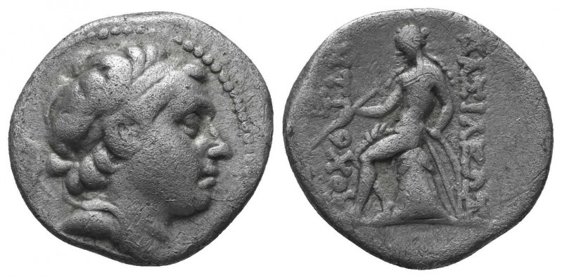 Seleukid Kings of Syria, Antiochos III AR Drachm. Antioch, 204-197 BC.

Condit...